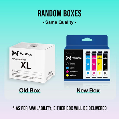 802 Ink Cartridge for Epson ink 802 XL 802XL to use with Workforce Pro WF-4730 WF-4720 WF-4734 Compatible with Epson Printer (Black Cyan Magenta Yellow, 4-Pack)