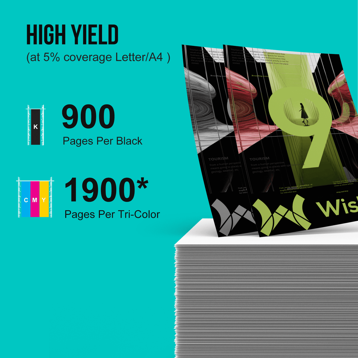 802 Ink Cartridge for Epson ink 802 XL 802XL to use with Workforce Pro WF-4730 WF-4720 WF-4734 Compatible with Epson Printer (Black Cyan Magenta Yellow, 4-Pack)