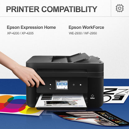 232XL Ink Cartridges for Epson 232XL 232 Ink for Workforce WF-2930 WF-2950 Expression XP-4200 XP-4205 Compatible with Epson Printer (Black,Cyan,Magenta,Yellow, 5-Pack)